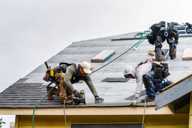 Professional Gutter Installation technician working in Witmer, PA
